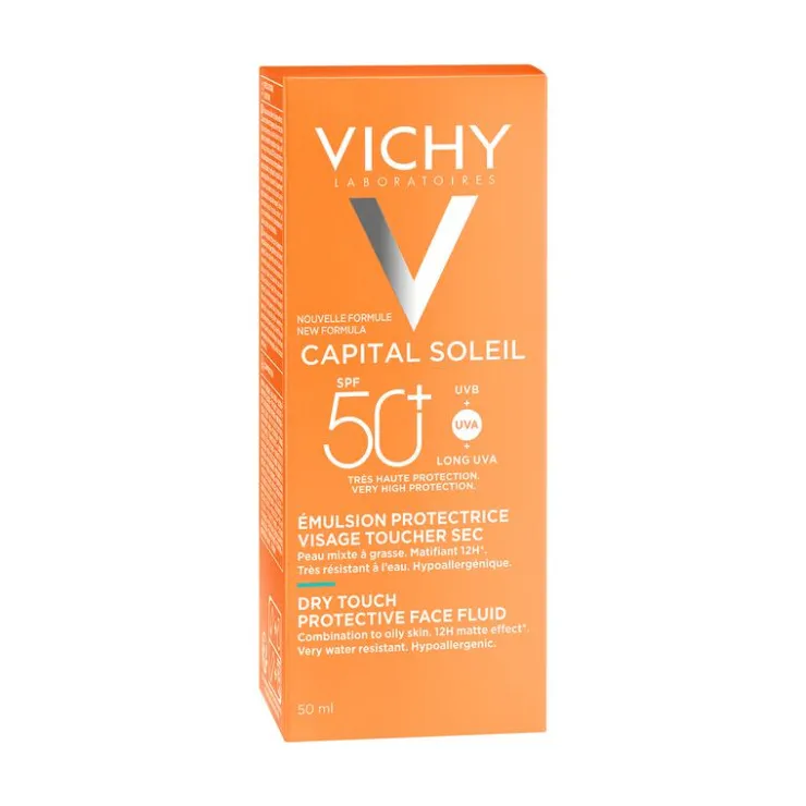 Vichy Capital Soleil Dry Touch Zonnecrème Gezicht SPF50 50 ML