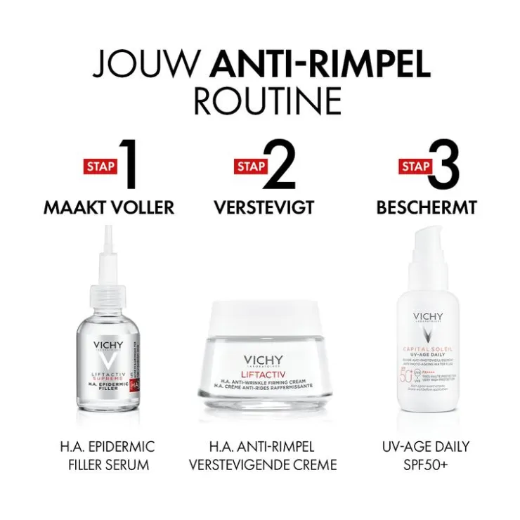 Vichy Liftactiv H.A. Verstevigende Crème Droge Huid 50 ML