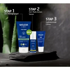 Heren Weleda Men 2-in-1 reinigingsgel voor gezicht & baard