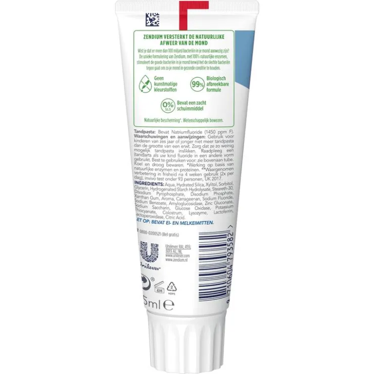 Zendium Fresh+White Tandpasta 75 ML