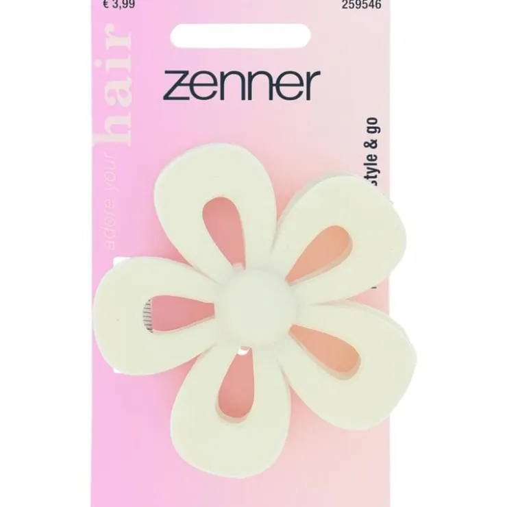 Zenner Haarklem Bloem Mat Wit