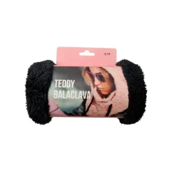 Fancy Label Zwarte Balaclava Teddy